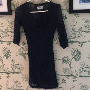 Nightcap navy lace dress